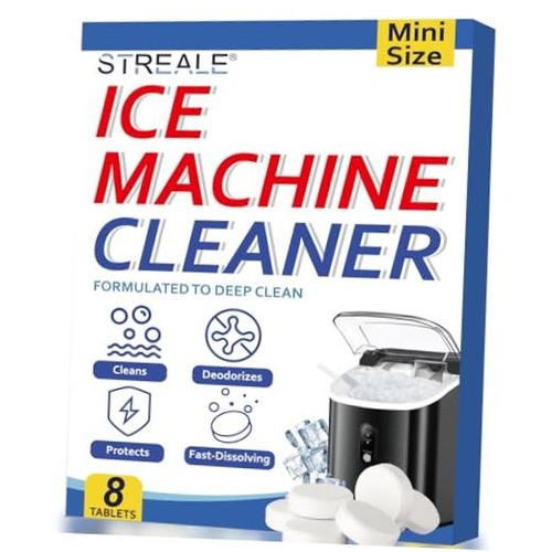 Ice maker cleaner and - ice,