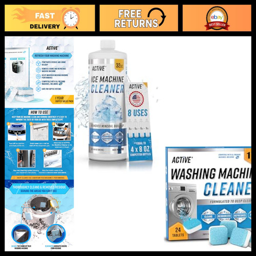 Ice maker washer cleaner - ice,