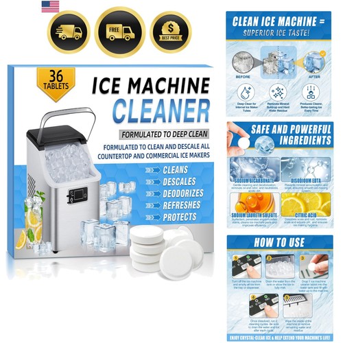 Ice machine cleaner tablets - ice,