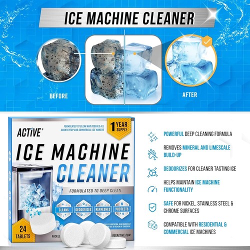 Ice machine cleaner - ice, maker