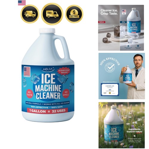 Ice machine cleaner and - ice,