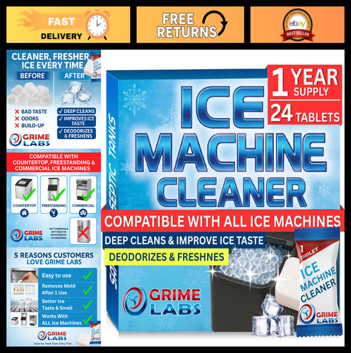 Ice machine cleaner tablets - ice,